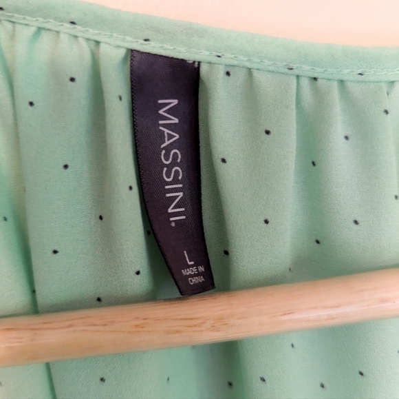 Massini Mint Polkadot Blouse - Picture 4 of 4